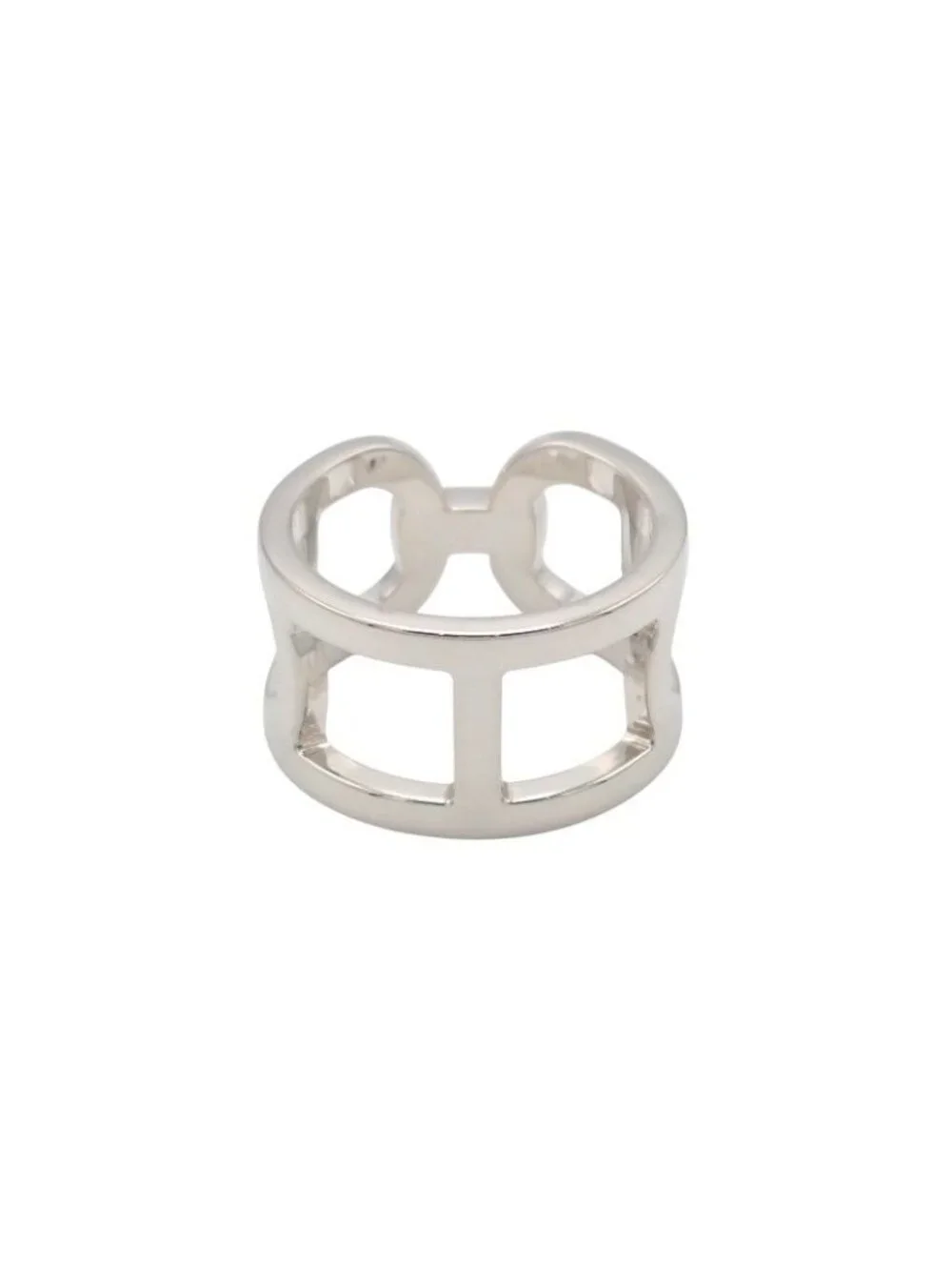 Hermes Ever Chaine D'Ancre 49 Ring 925 Sterling Silver with Simple Box